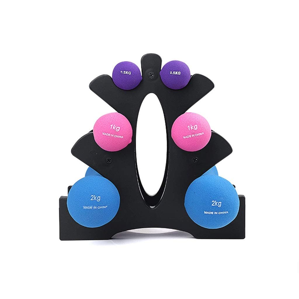 WPCBAA Set with Bracket Home Bone Dumbbell swan arm forging Device Ladies Body Shaping Thin arm Weight Loss Home Aerobics Dumbbell