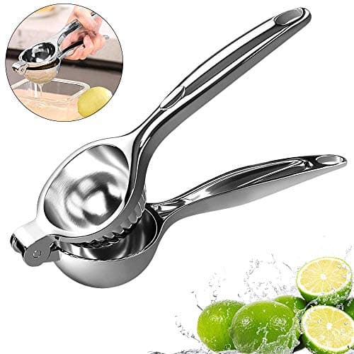 Lemon Squeezer for Fruit & Vegetable Tools, Stainless Steel Press Citrus Juicer - Anti-Corrosive Manual Lime - Heavy Duty - Dishwasher Safe - Makes Juicing Oranges Large Bowl - for Kitchen, Bar