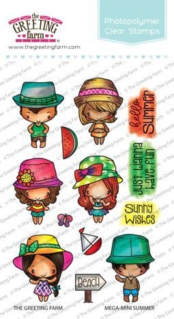 The Greeting Farm Clear Stamp Set - Mega-Mini Summer