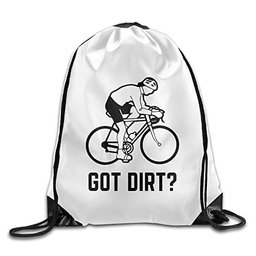 Got Dirt Bike Motocross Racing Withe Drawstring Backpack Rucksack Gym Bag Travel Sports Bag
