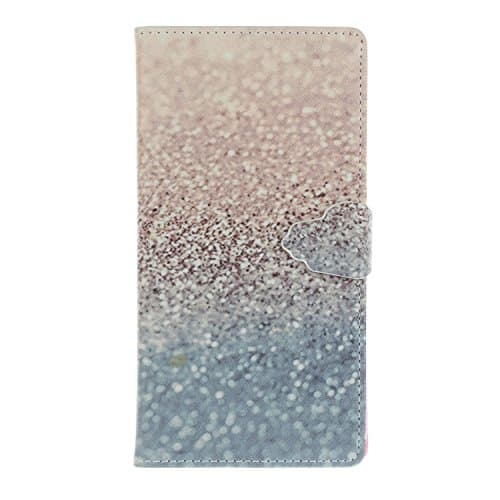 iPhone 7 Plus Wallet Phone Case iBerry Bling Slim Folio PU Leather iPhone7 Plus Cover with Card Slots, Kickstand and Magnetic Closure for Apple iPhone 7 Plus, Gold Powder