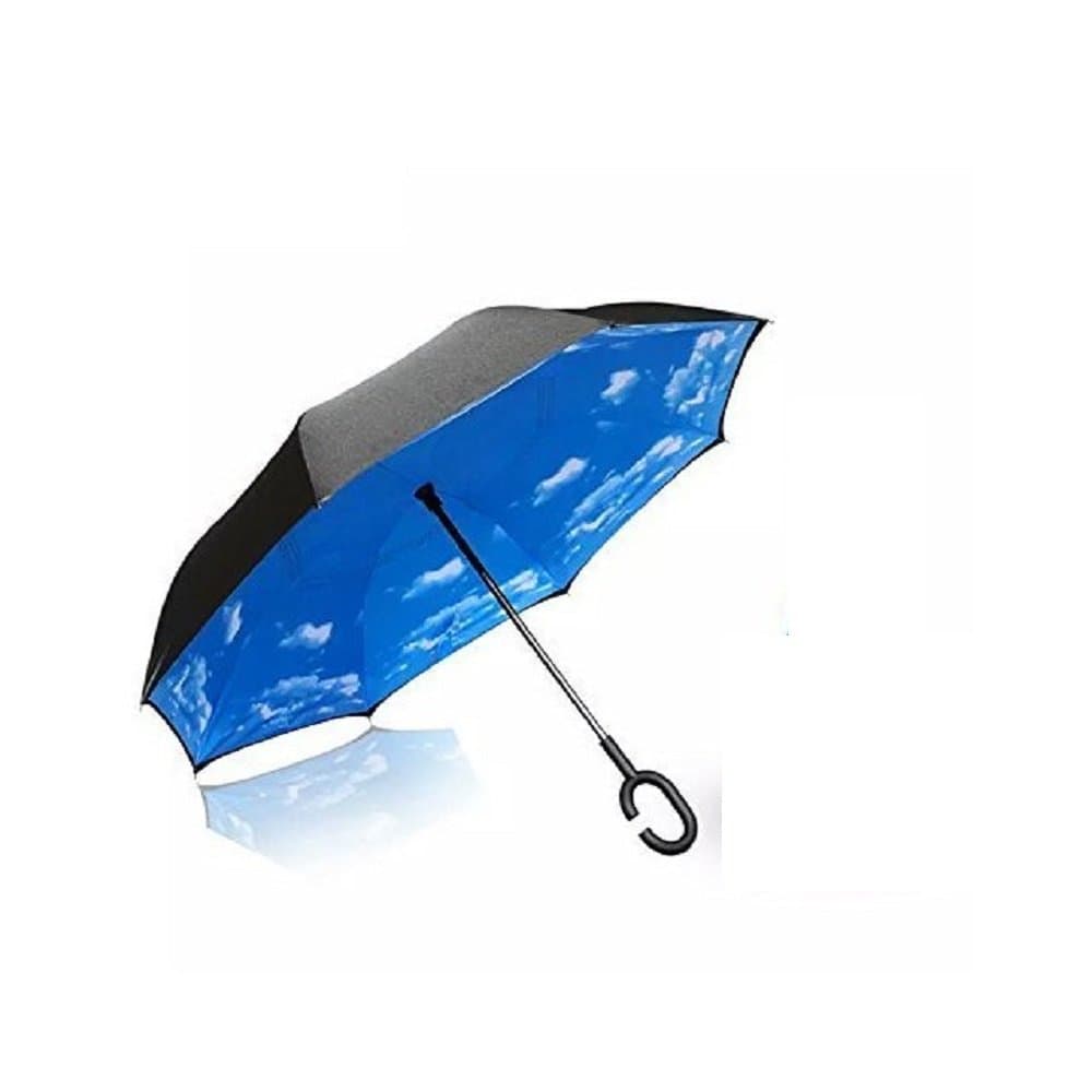 Baby Pig Umbrella Large Golf Windproof Double Automatic with Reverse C Shape Handle Parasol Protection Women Umbrellas Compact Folding for Car and Outdoor Auto Shelterwood for Ladies and Men Use.