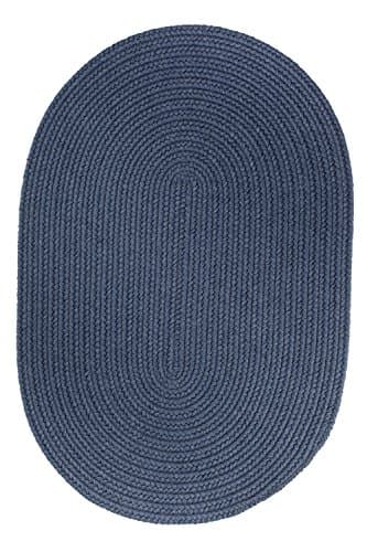 Solid Wool Rug, 4 by 6-feet, Sailor Blue