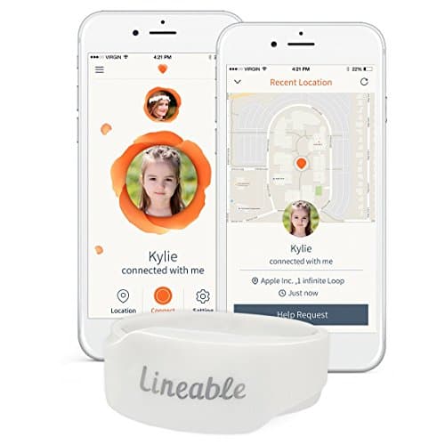Lineable - Smart Wristband For Kids, White, Large