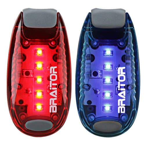 BRAiTOR Safety Pocket Light [2 Pack] - High Visibility Flashing Strobe Bike Tail Lights - Fits for Cycling Running Jogging Boating Dog Walking