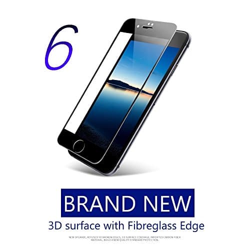 Judacom iPhone 6/6S/6 Plus/6S Plus Edge-to-Edge 3D Tempered Glass Screen Protector (5.5" White Anti-blue Light)