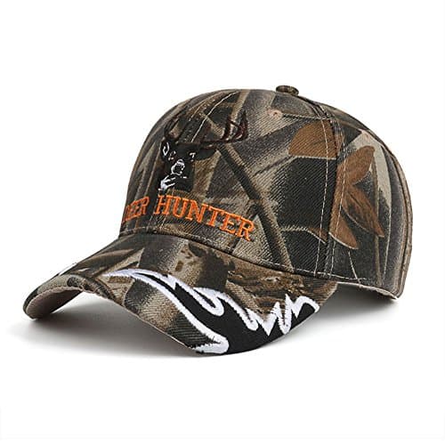 Camouflage Baseball Cap Deer Hunter Velcro Strap Adjustable Camo Hat for Men