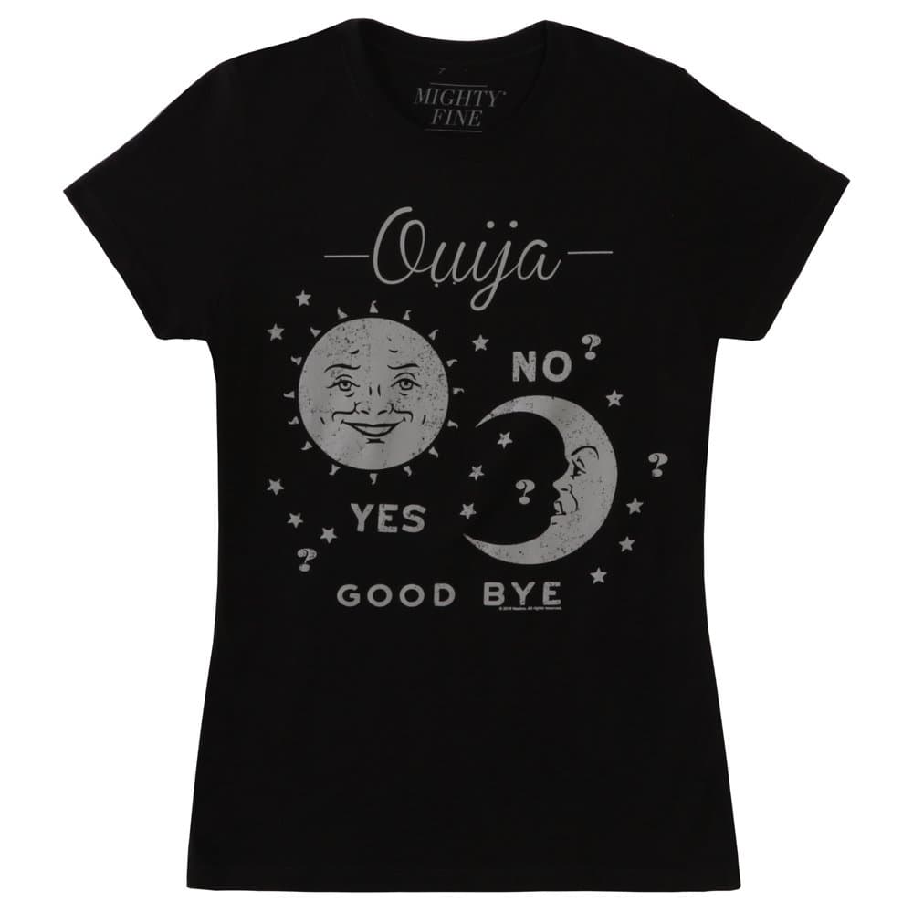 Ouija Script Juniors T-Shirt - Black (Medium)