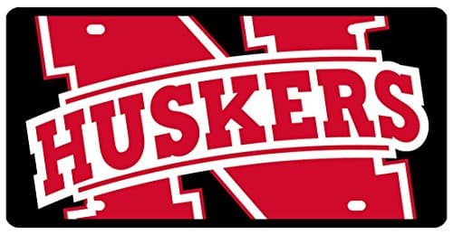 Nebraska Cornhuskers License Plate - Acrylic Mega Style