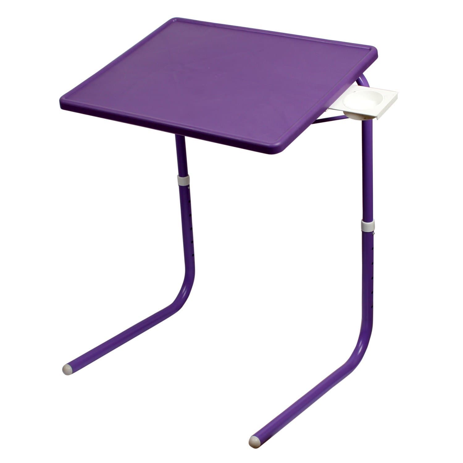 Rana Plastic Multipurpose Table Mate with Cup Holder (Purple)