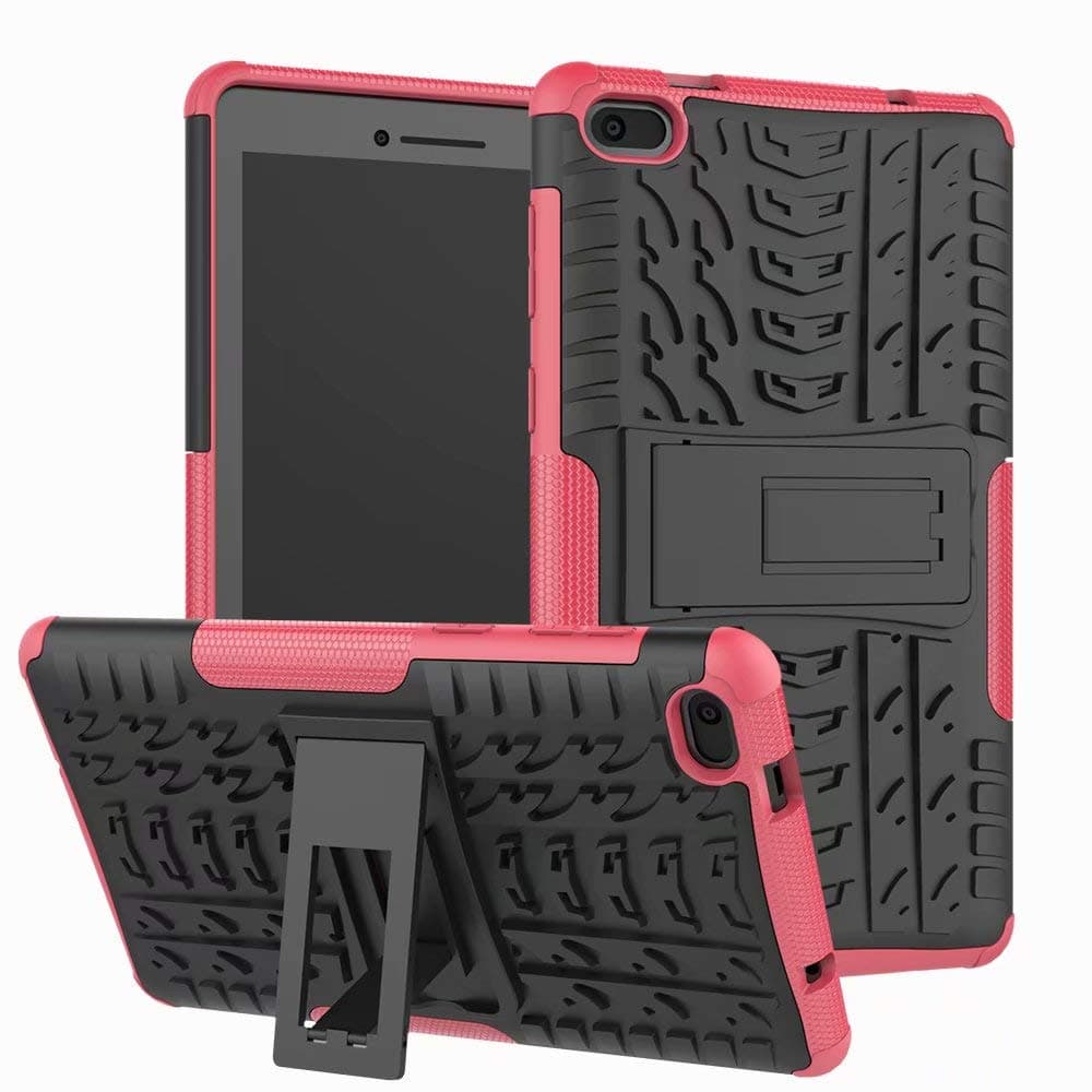 Tab E7 Case,Heavy Duty 2 in 1 Hybrid Hard PC Back Case with Inner Soft Silicone Protection Cover with Kickstand for Lenovo Tab E7 7 Inch 2018 Tablet