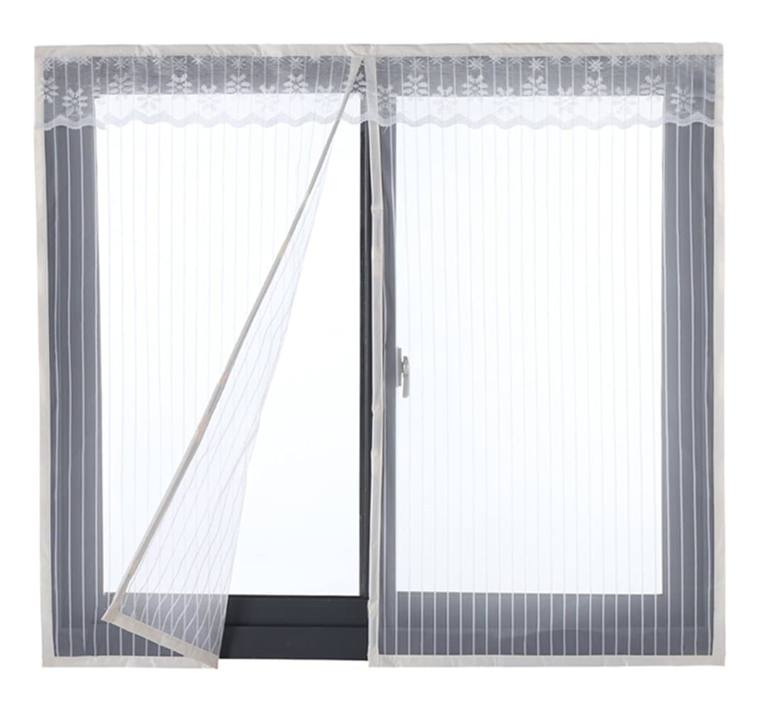 Icegrey Fly screen for door or window / magnetic fly insect screen door / curtain for balcony - 34&nbsp;sizes up to 200&nbsp;x 200 cm max , ICG-80651-1-4-(150x200cm)