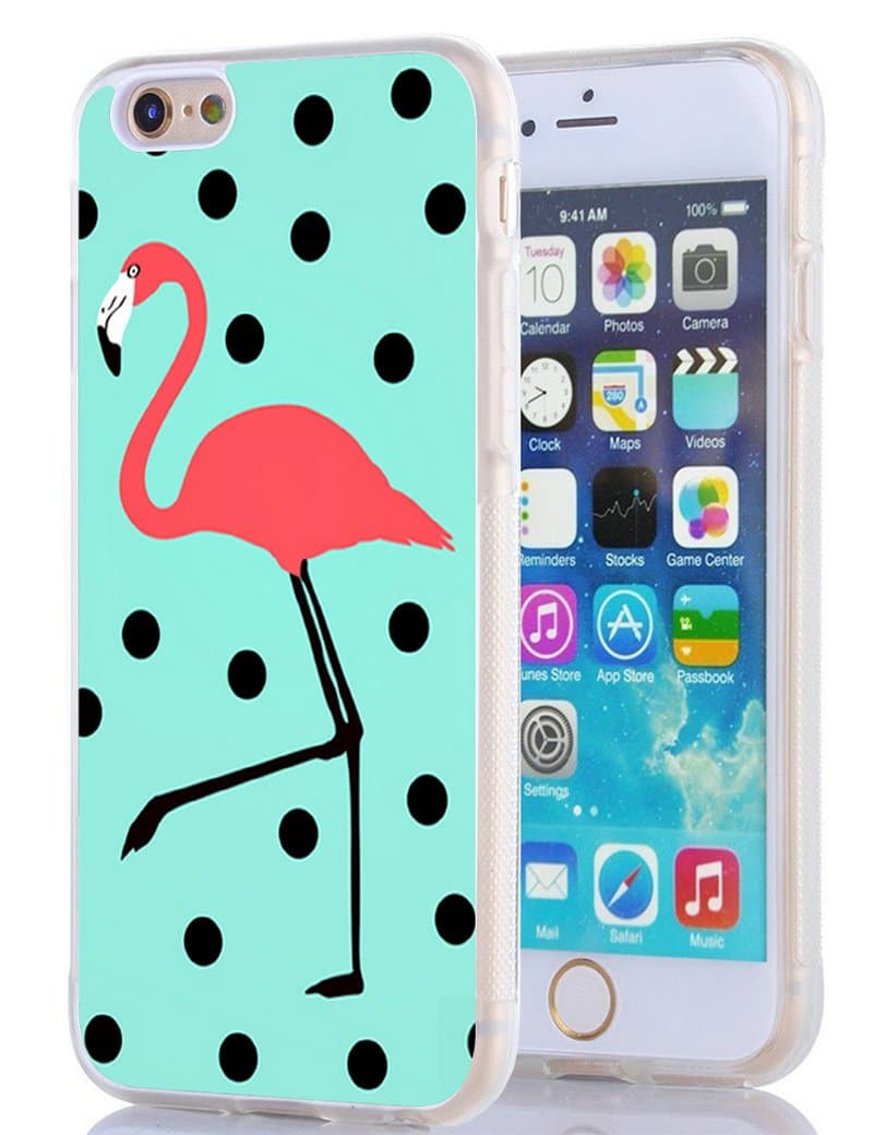 Iphone 6 Plus Case,easy flamingo painting Case for Iphone 6S Plus