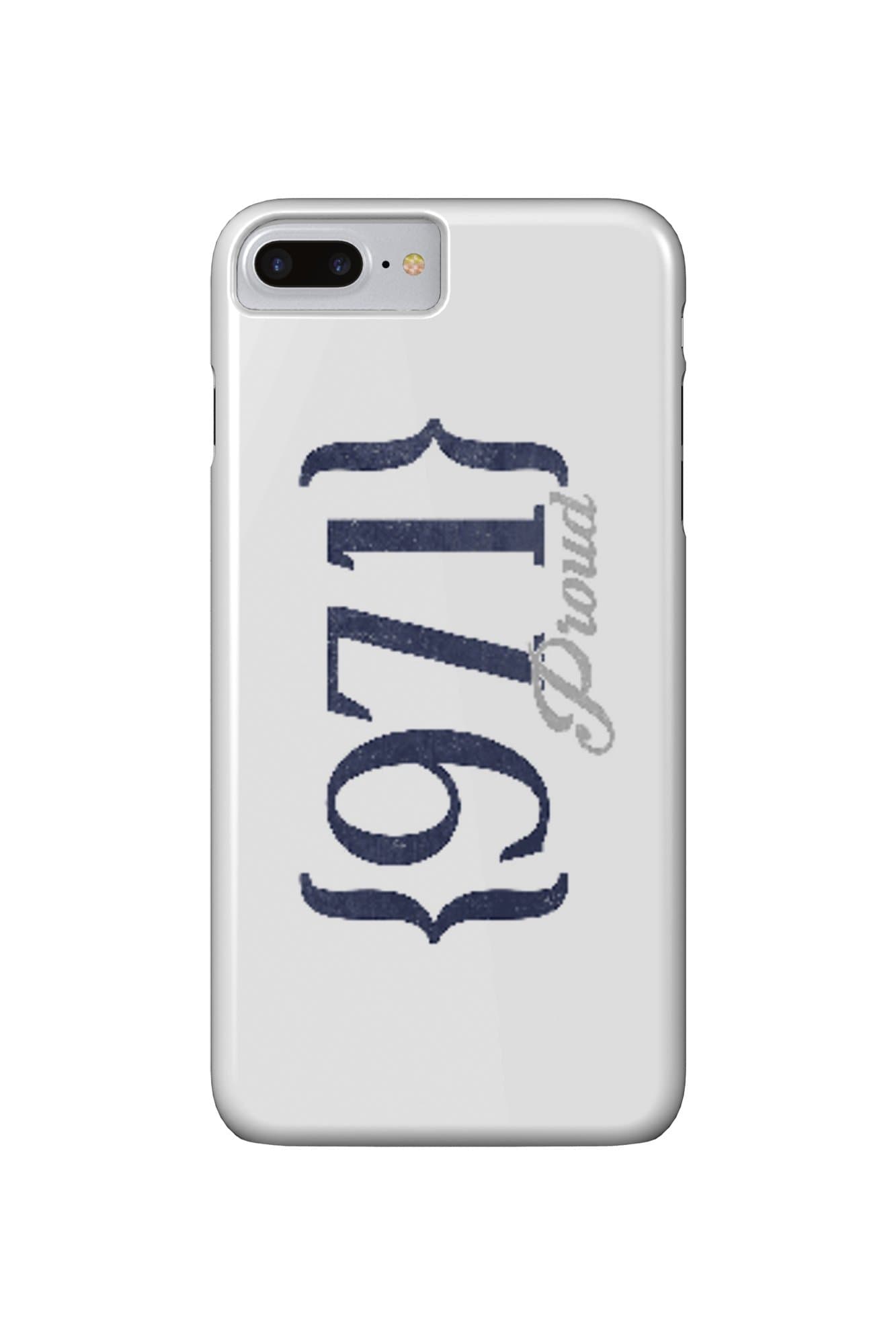 Salem, Oregon - 971 Area Code (Blue) (iPhone 7 Plus Cell Phone Case, Slim Barely There)