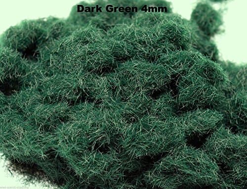 War World Scenics 4mm Dark Green Static Grass Sample Bag – Railway Modelling Wargaming Terrain Model Diorama