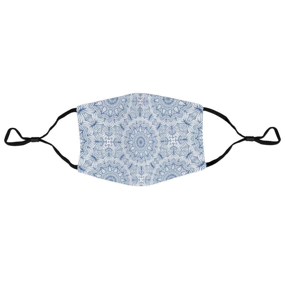 Adjustable Earloop Mouth Face Mask, Mandala Breathable Anti-Dust Half Face Masks Unisex, Washable Nylon Mask for Germ Protection