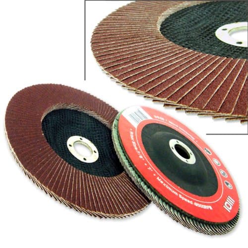 30 Angle Grinder Flap Discs 4-1 2" Flat 80 Grit Light Grinding