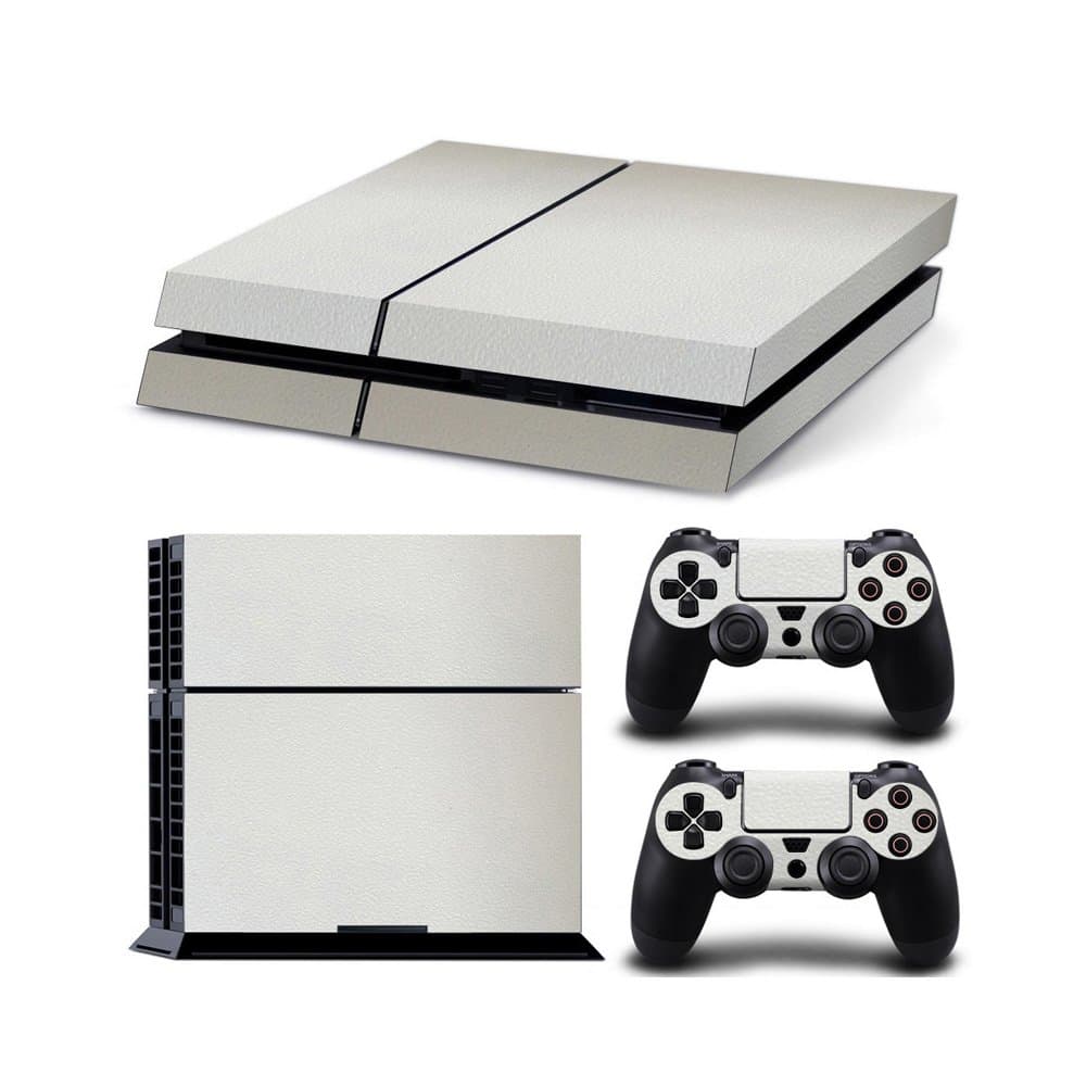 Gam3Gear Vinyl Sticker Pattern Decals Skin for PS4 Console & Controller  (NOT PS4 Slim / PS4 Pro) - Leather White