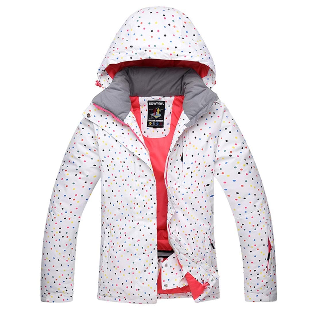FUBULECY Women's Mountain Waterproof Windproof Ski Jacket Rain Jacket