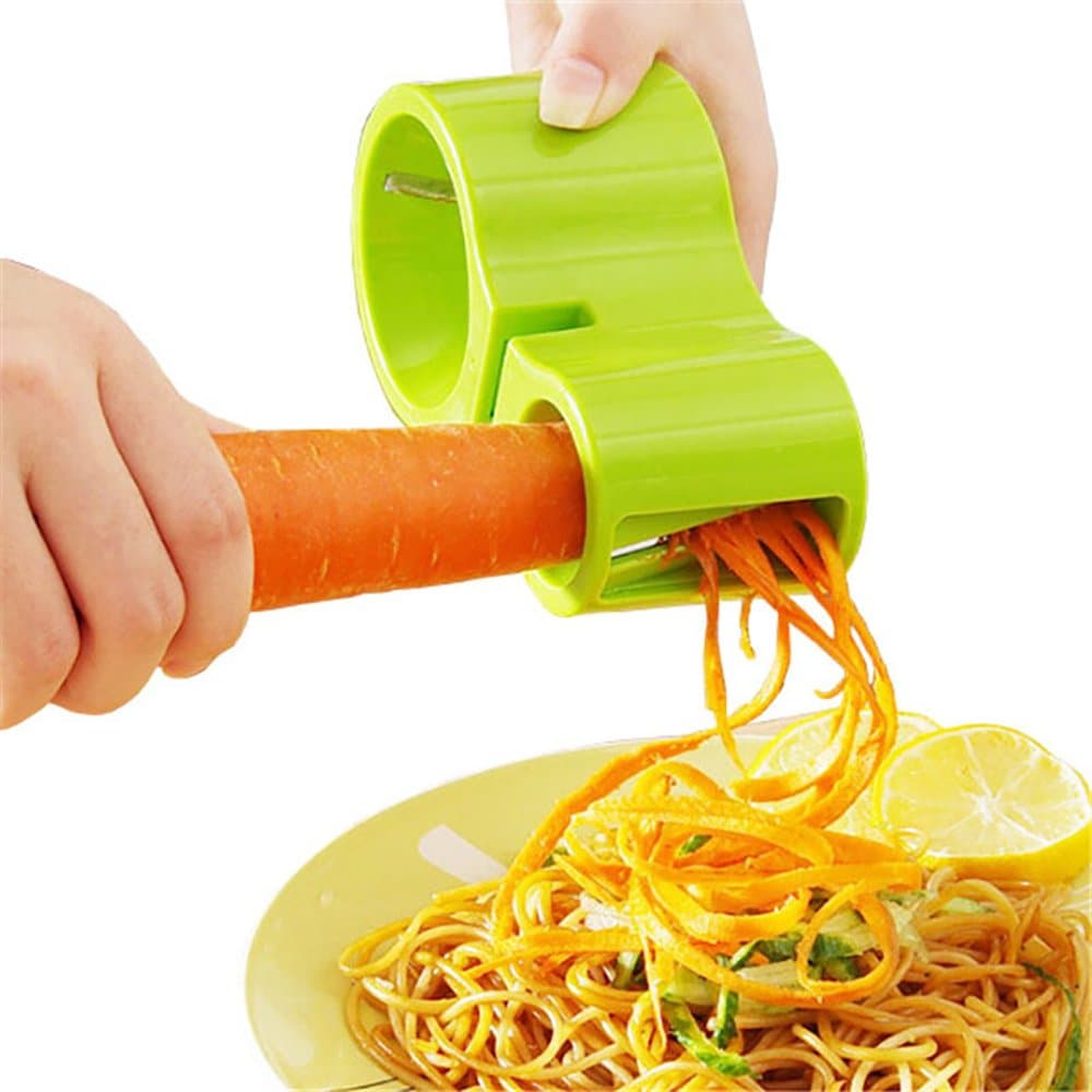 Vegetable Spiralizer Bundle - Spiral Slicer - Zucchini Spaghetti Pasta Maker - Veggie, Zucchini Spaghetti Pasta Noodle Maker - With Knife Sharpener