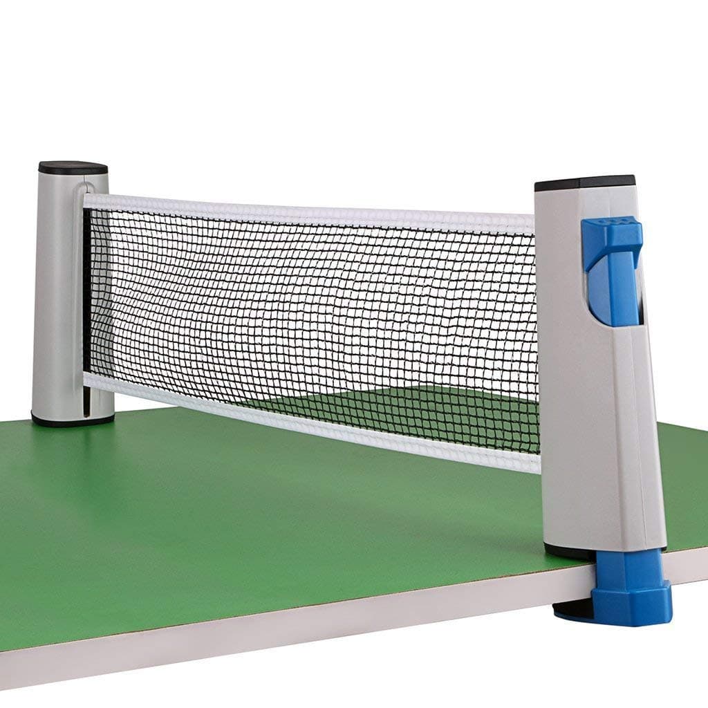 GBFB Retractable Portable Table Tennis Net and Post Set Adjustable Length Replacement Ping Pong Net Play Ping Pong Anywhere