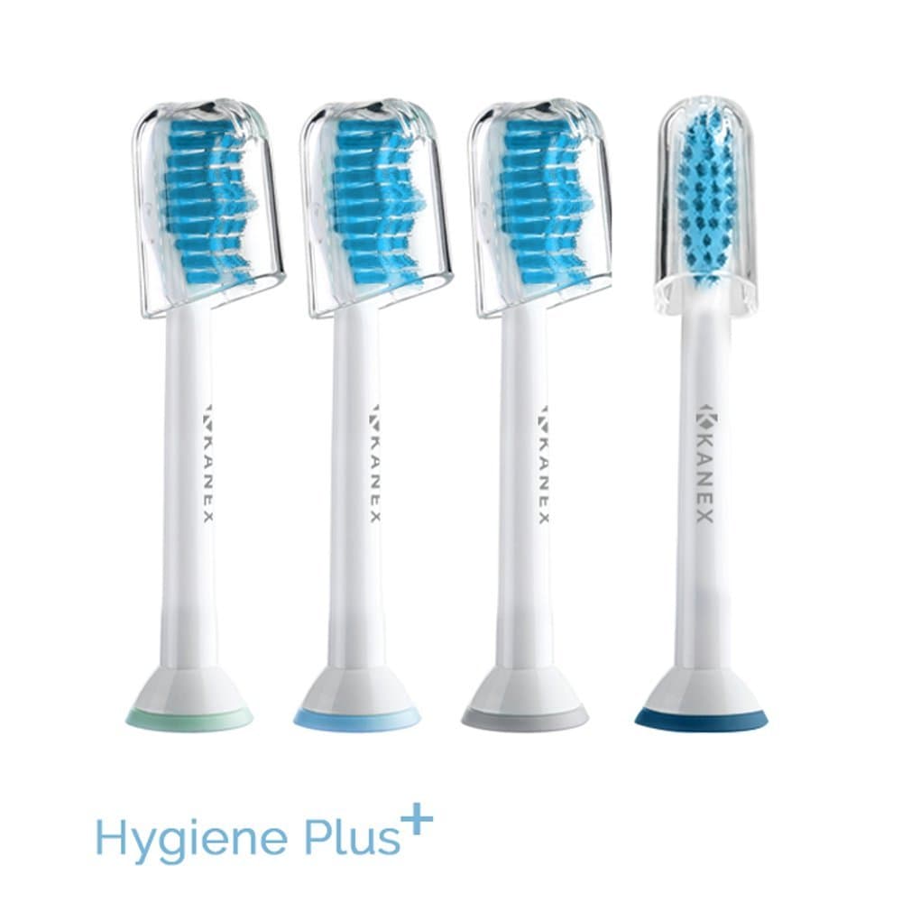 Hygiene Plus Replacement Toothbrush Heads Compatible with Philips 4 Pack