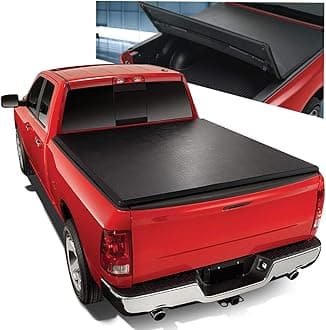 Auto Dynasty Soft Tri-Fold Truck Bed Tonneau Cover Compatible with 2014-2018 Chevy Silverado GMC Sierra 1500 2500HD 3500HD 8Ft Fleetside/Styleside Bed Without Bed Rail System, Matte Black