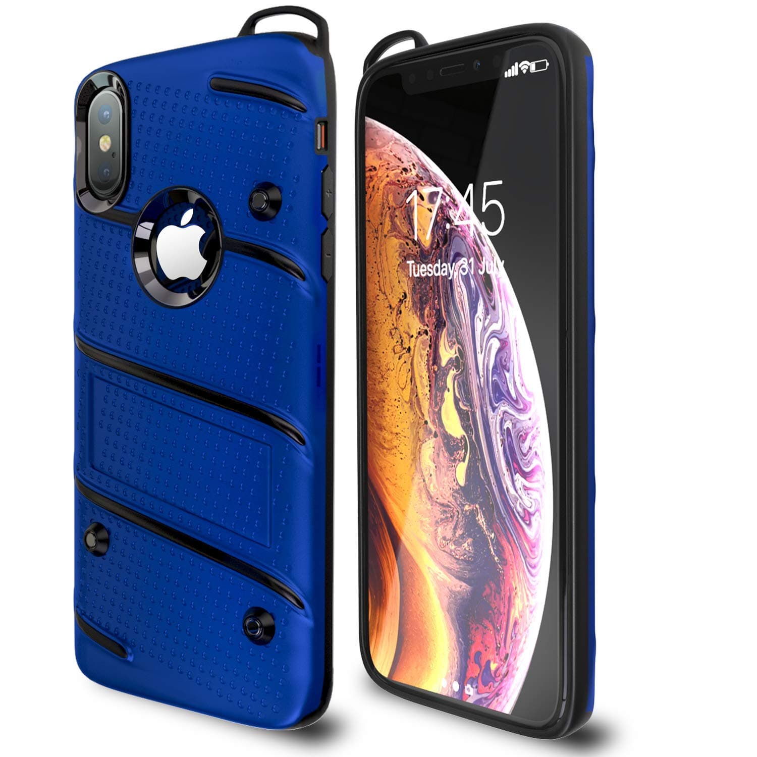 iPhone X Case | iPhone Xs Case | Military Grade | 15ft. Drop Tested | Protective Case | Kickstand | Shockproof…