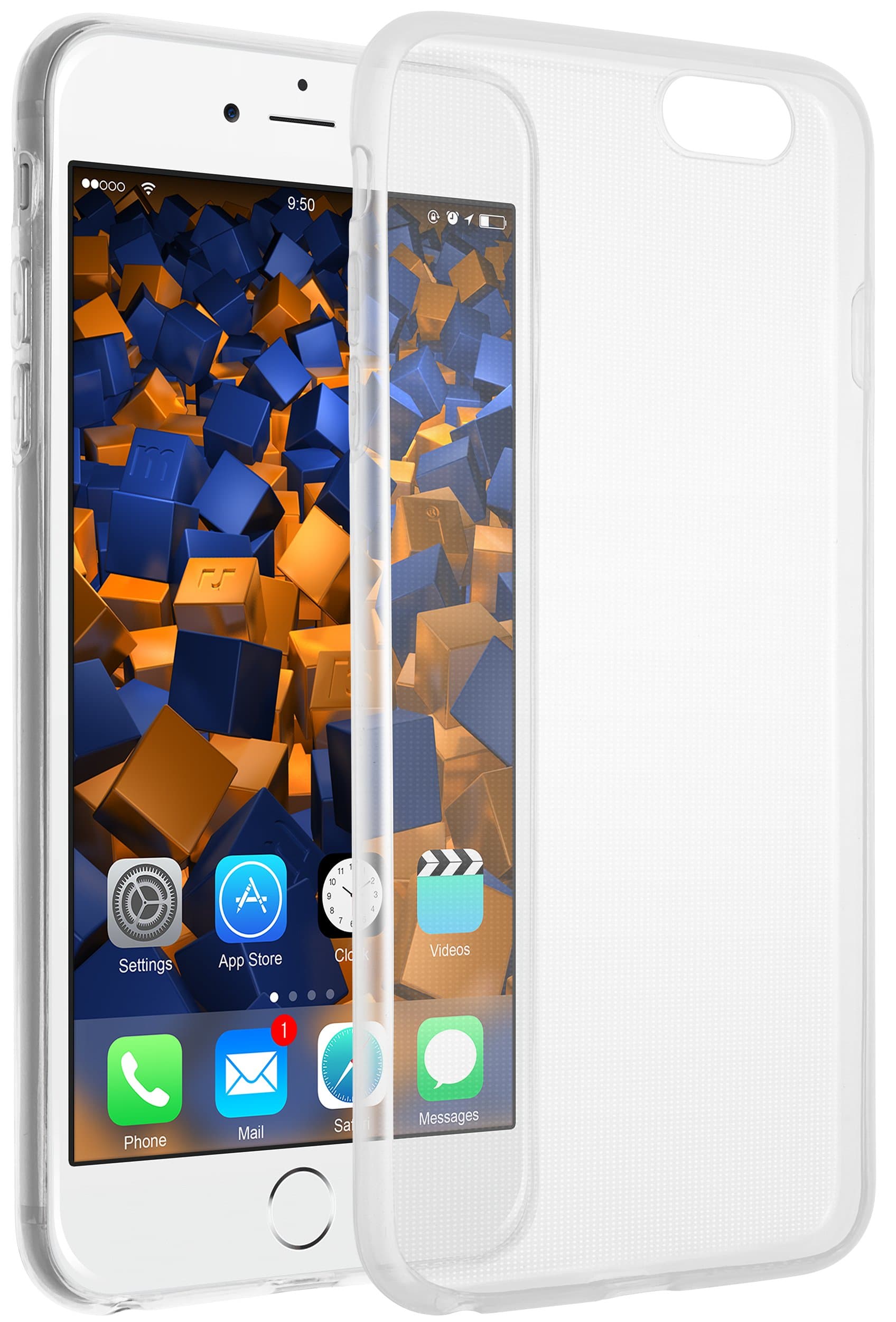 mumbi Ultra-Slim Case for iPhone 6 Plus 6S Plus Case Cover and Transparent Ultra-Slim – 0.55 mm