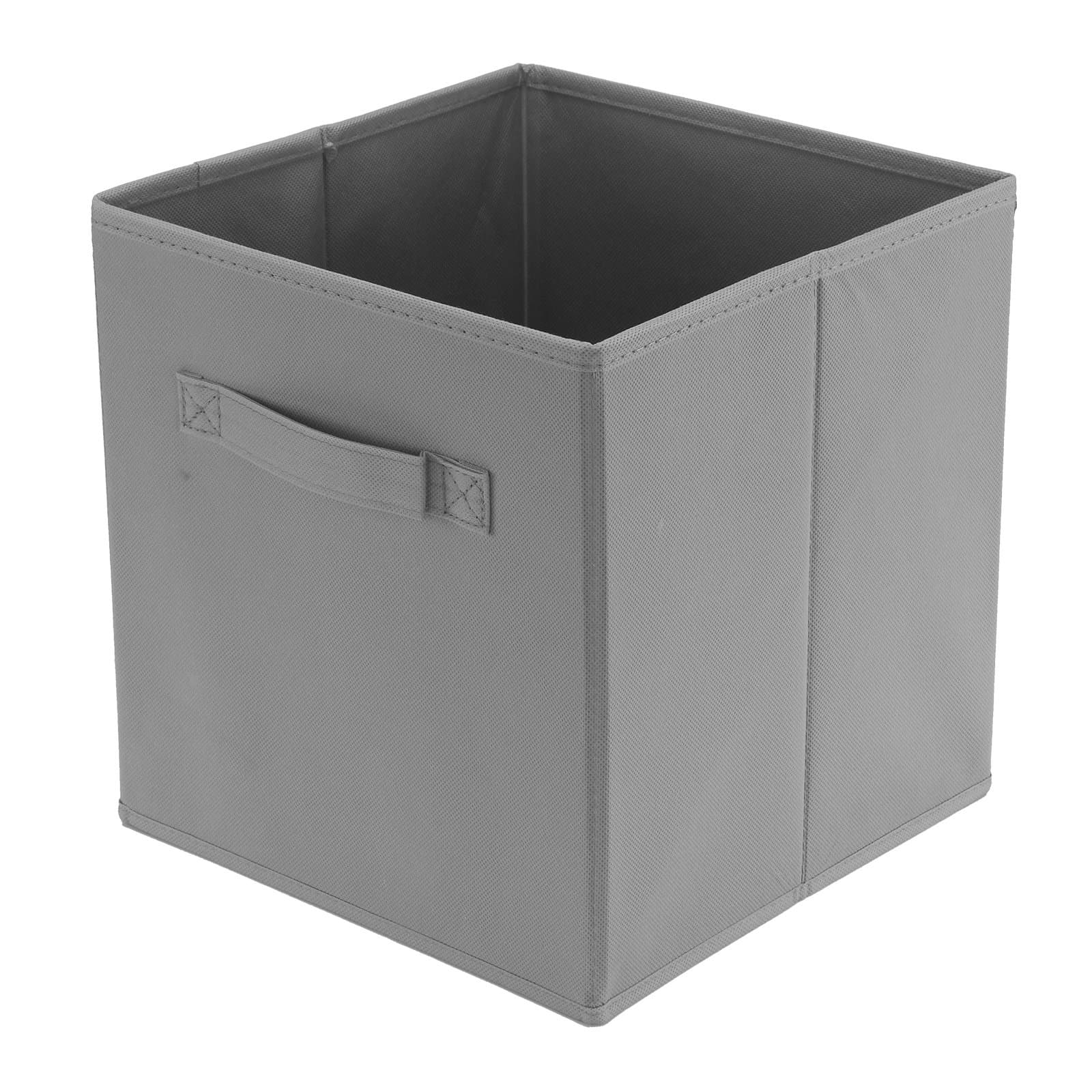 AllRight 2Pcs Folding Storage Box Collapsible Clothes Organizer Fabric Cube Gray