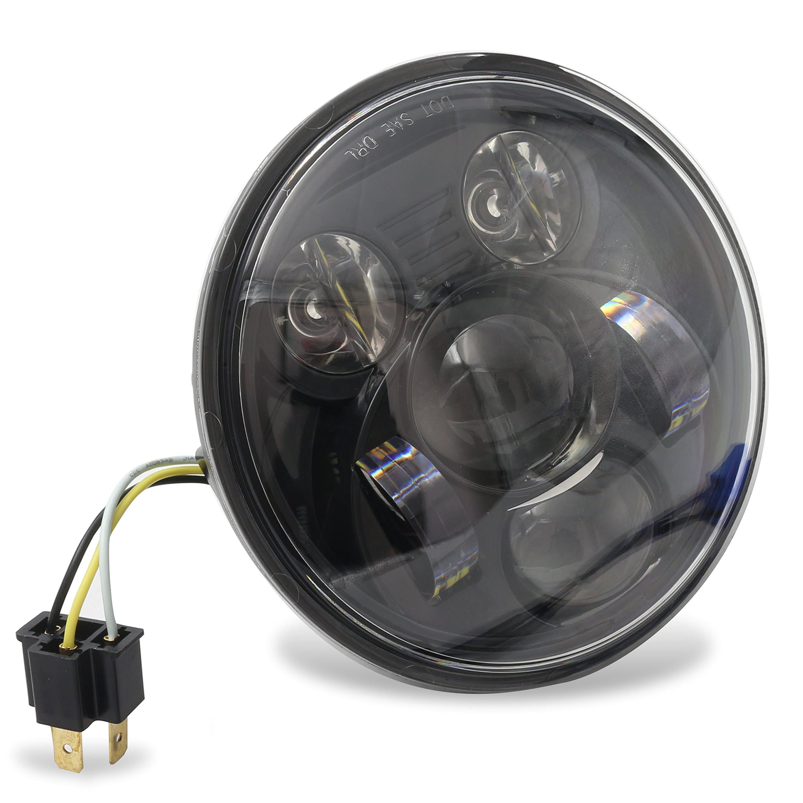 Black 5.75" 5.75inch CREE LED Headlight Projector Daymaker for Harley Davidson Motorbike