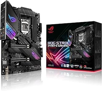 ASUS ROG STIRX Z490-E GAMING (INTEL Z490) (WiFi 6) LGA 1200 (Intel 10ª generación) ATX Gaming Motherboard (14+2 Power Stages, DDR4 4600, Intel 2.5 Gb Ethernet, Bluetooth v5.1, Dual M.2 y Aura Sync)
