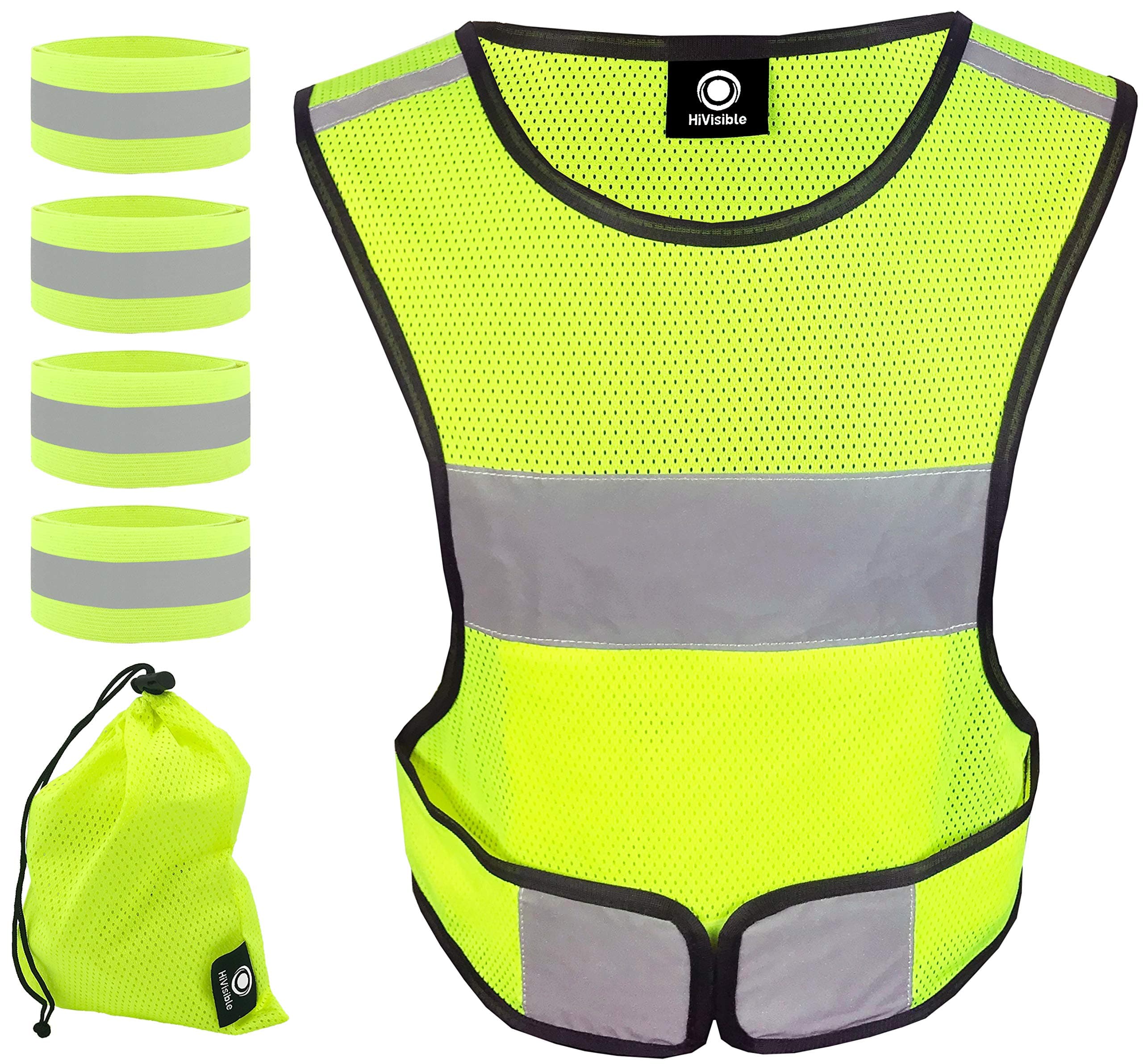 Reflective Vest + 4 Reflective bands + Bag