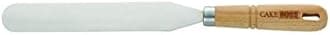 Cake Boss Wooden Tools and Gadgets Stainless Steel Icing Spatula, 8-Inch