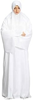 Mehar Hijab's Womens White Prayer Dress Namazi White Dress