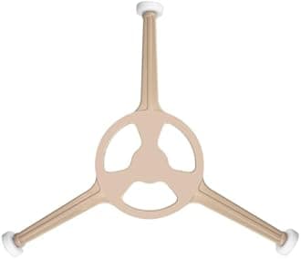 SDTC Tech Microwave Oven Turntable Ring Glass Plate Tray Triple Arm Rotating Support with 16mm Roller Wheels for 10" Microwave Oven Glass Flat Turntable Plate (Arm Length 3.74" / 95 mm)