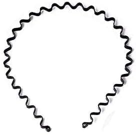 Fat-catz-copy-catz Fashion Unisex Mens Ladies Hair Accessories, Metal Headband Spiral Wavy (slim wavy headband)