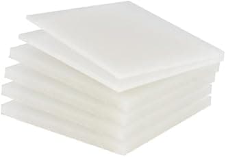 PP Polypropylene Sheet Plate Thickness 3mm-20mm Hard Sheet PVC Plate PP PE Sheet (150mm * 150mm * 2mm * 25 Pieces)