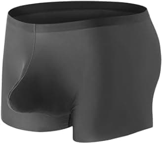 Men's Pouch Trunks Ice Silk Enhance Underwear Briefs Low-Rise Ultra-Thin Bulge Pouch Sport Underpants