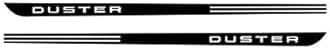 ISEE 360® Renault Duster Car Stickers Exterior Hood Door Sides Tail Bumper Black Decals L x H 172 x 7 Cms Pack of 2