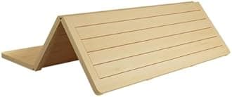 Foldable Bed Support Board, Solid Wood Breathable Ranked Skeleton Simples Wooden Mattress Soft Bed Becomes Hard Waist Protector Bed Board For Sofa(90x90cm)