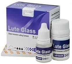 D-Tech Luting Glass | Set Of 2 Box |15g Powder & 10g Liquid | Glass Ionomer Luting Glass