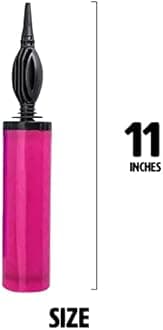 Just Party Hand Held Balloon Air Pump Party Decoration Item for Birthday/Anniversary/Party Decoration, Assorted Colour