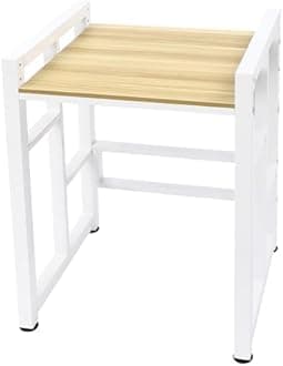 Stackable Washer Dryer Standing Rack Shelf, Steel Washer Dryer Machine Stacking Rack Stand Wooden Washing Machine Shelf Heavy Duty Space Saving for Bathroom Laundry Room