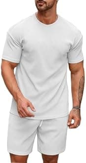 SMOWKLY Men's Premium Cotton Blend Pyjama Set || Stylish Round Neck T-Shirt and Shorts || Casual Night Suit Wear Set for Man