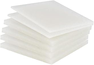 PP Polypropylene Sheet Plate Thickness 3mm-20mm Hard Sheet PVC Plate PP PE Sheet (200mm * 400mm * 2mm * 8 Pieces)