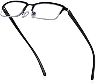 Reading Glasses Men Non Prescription Half Frame Glasses Stylish Comfortable Glasses for All Day Wear