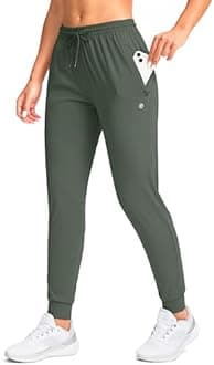 G Gradual Women's Joggers Pants with Zipper Pockets Tapered Running Sweatpants for Women Lounge, Jogging