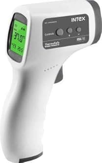Intex Non-contact FDA Approved Digital Infrared Thermometer Temperature Gun -32°C to 42°C(89.6-109.4℉) with LCD Display (white grey)