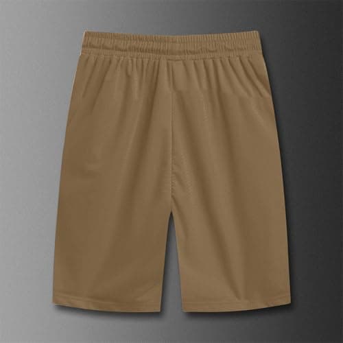 Men's Thin Ice Silk Quick Dry Shorts Casual Drawstring Elastic Waist Stretch Yoga Running Short Pants with Pockets